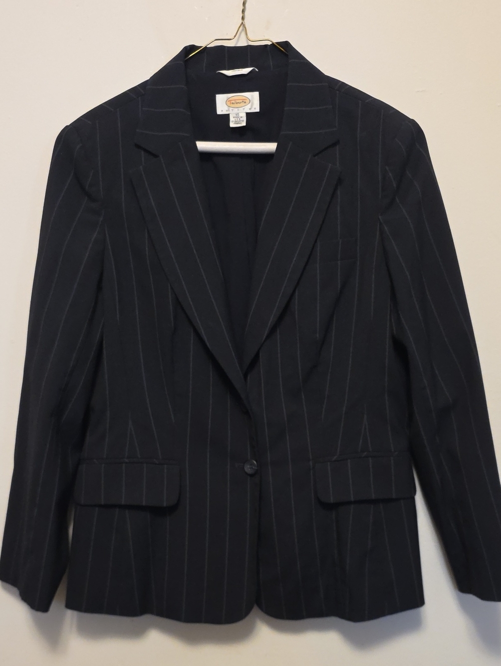Talbots Petites Navy Pinstripe Women's Blazer W/ Matching Pants